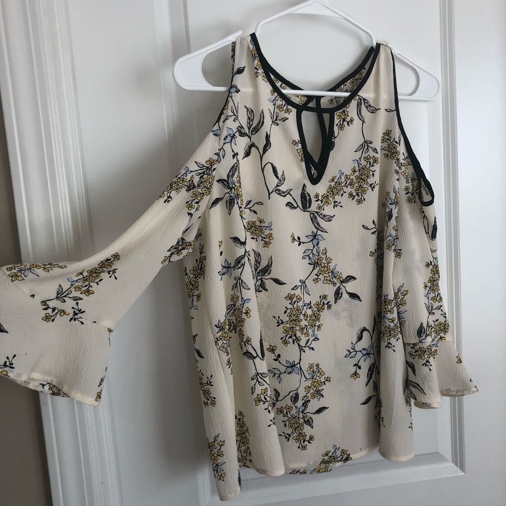 Maurice’s Floral Cold Shoulder Blouse